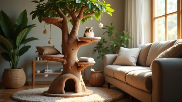 Un arbre à chat surprenant qui protège vos meubles
